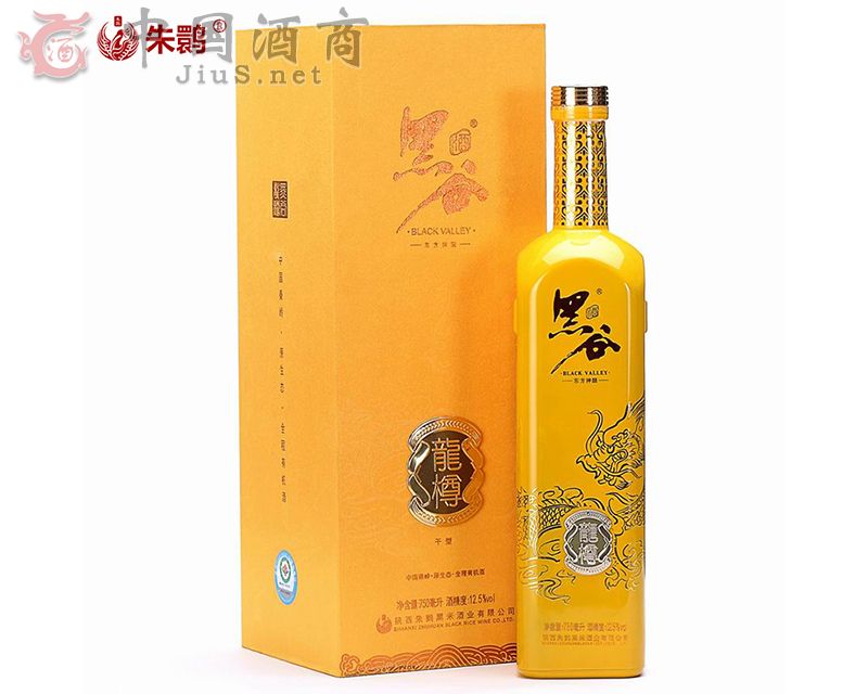 朱鹮有機黑谷酒 龍樽版 營養養身黑色食品 黑米釀 750ml